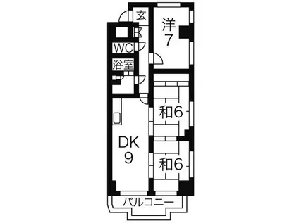 伊藤ビル(3DK/3階)の間取り写真