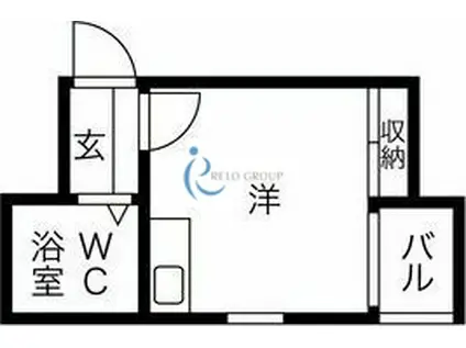 プレアール長居公園(ワンルーム/2階)の間取り写真