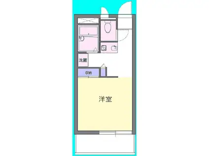 ARK壱番館(1K/1階)の間取り写真