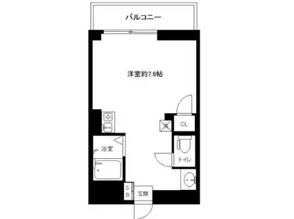 グローリア野方(ワンルーム/3階)の間取り写真