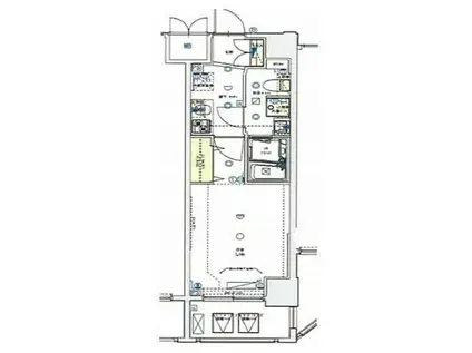 ジェノヴィア浜松町グリーンヴェール(1K/5階)の間取り写真