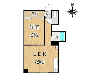 パーソナルハイツ(1LDK/2階)の間取り写真