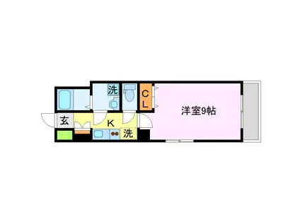 メゾン・マロン(1K/3階)の間取り写真