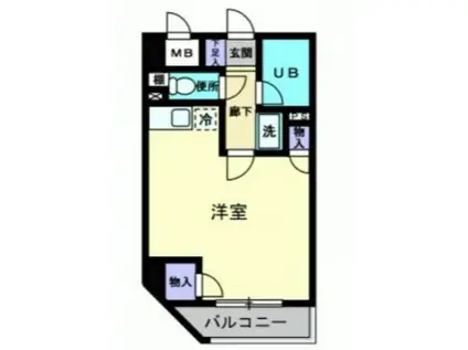 リブレ東蟹屋(ワンルーム/5階)の間取り写真