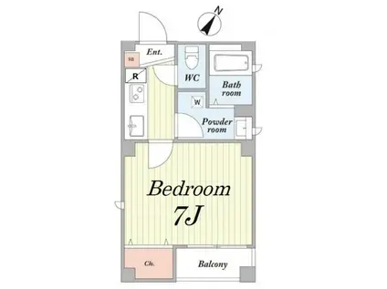 NOEL本郷(1K/5階)の間取り写真