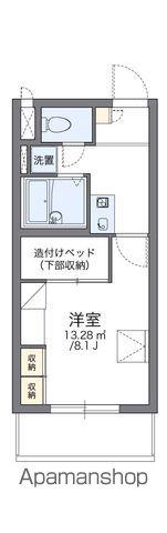 レオパレスヴィルヌーブ川崎B(1K/4階)の間取り写真