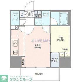 SYFORME OMIYA(1LDK/7階)の間取り写真