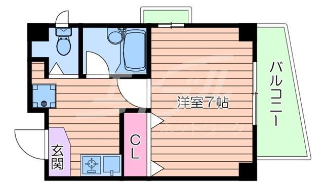 メゾンフィオーレ(1K/3階)の間取り写真