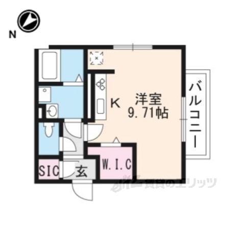 CIEL BLUE MORIYAMA(ワンルーム/2階)の間取り写真