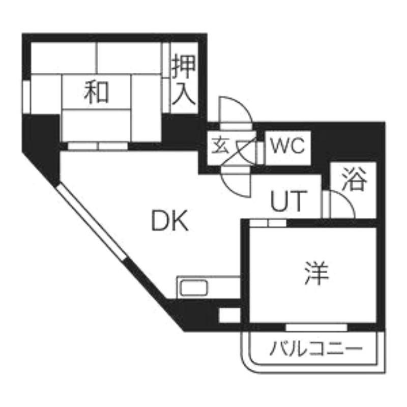 ファンシー西町(2LDK/2階)の間取り写真