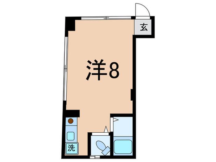 プレステージ三田(ワンルーム/1階)の間取り写真