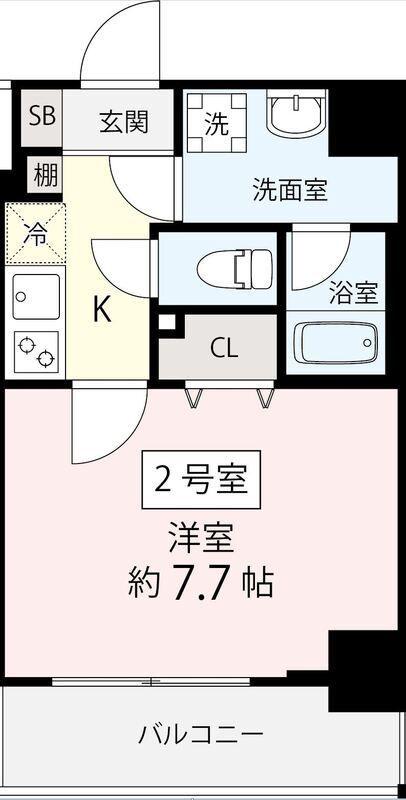 アトレ西葛西(1K/4階)の間取り写真
