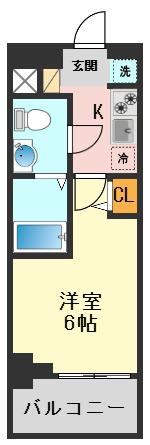 AZEST青砥II(1K/4階)の間取り写真