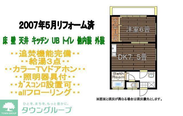 一色ハイツI(2DK/2階)の間取り写真