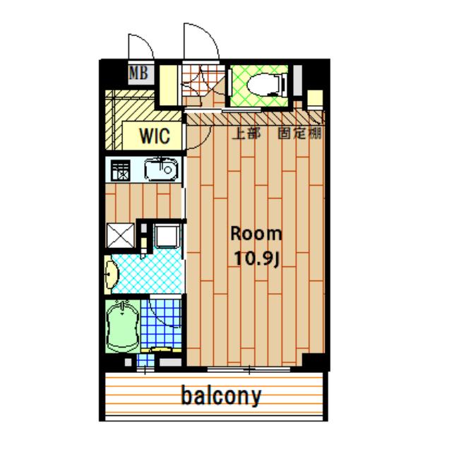 I‐CASA SHINAGAWA(1K/2階)の間取り写真