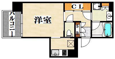 サンヒルズ博多(1LDK/3階)の間取り写真