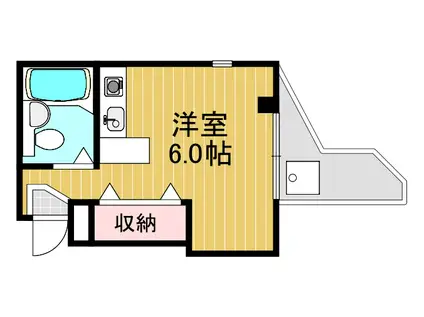 アメージングエステート(ワンルーム/3階)の間取り写真