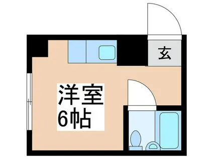 栄ビル(ワンルーム/2階)の間取り写真