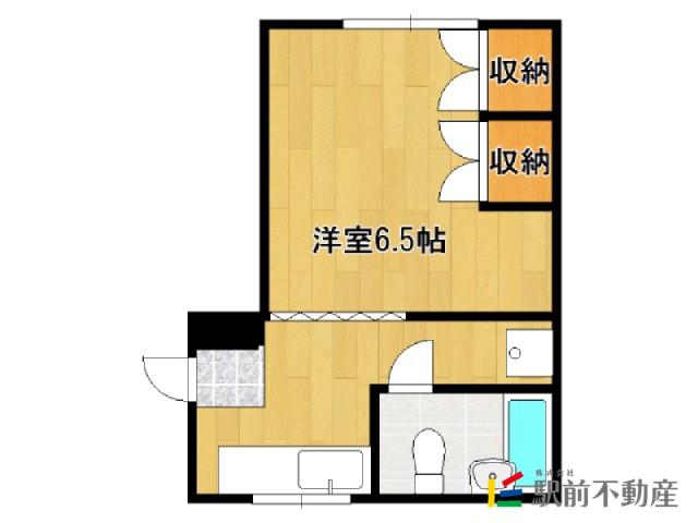 塚本ビル(1K/3階)の間取り写真