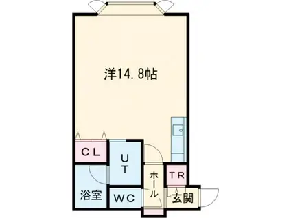 ラ・ポールI(ワンルーム/2階)の間取り写真