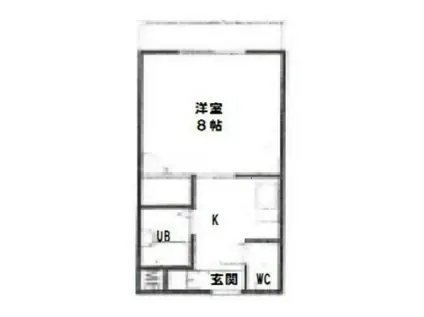 プレミスND(1K/3階)の間取り写真