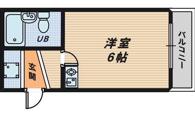アルヴィラージュ(ワンルーム/4階)の間取り写真