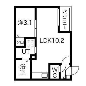 WARREN HEKINANNISHIKIII(1LDK/3階)の間取り写真