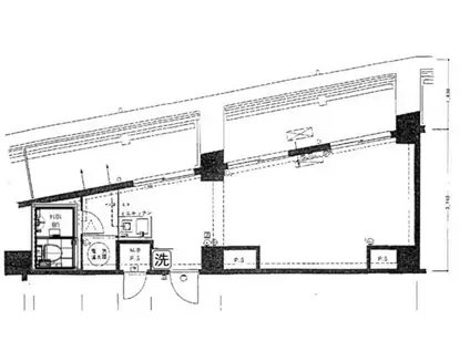 プレジデントハイツ五反田(ワンルーム/9階)の間取り写真