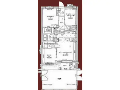 BELLE DE JOUR MACHIDANAKAMACHI(3LDK/1階)の間取り写真
