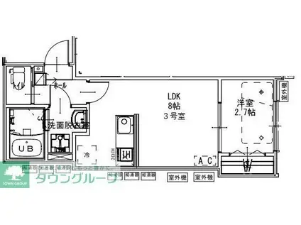 KEIAI RESIDENCE ひばりヶ丘II(1LDK/3階)の間取り写真