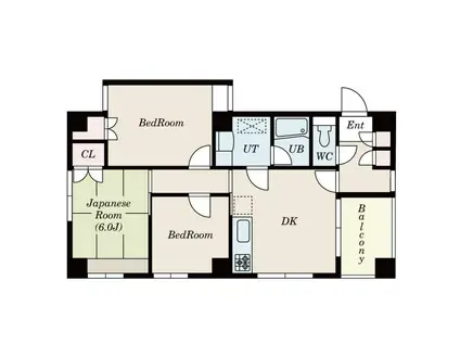 三鷹新川プラザ(3DK/2階)の間取り写真