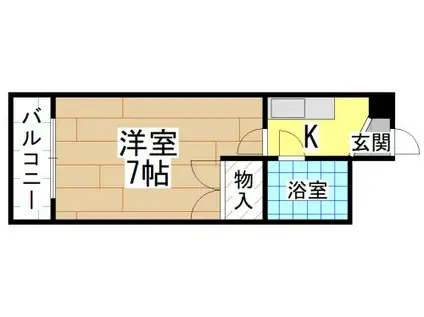 シーポート09(1K/5階)の間取り写真