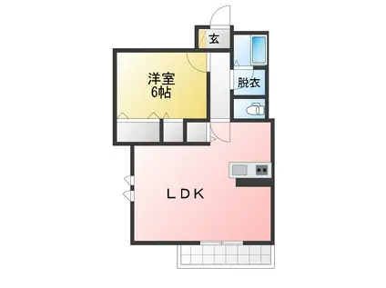 MAISON GRANDIR(1LDK/2階)の間取り写真