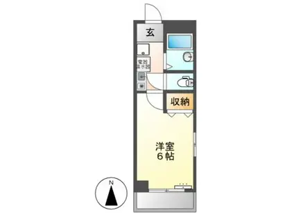 AVENUE諏訪(1K/3階)の間取り写真