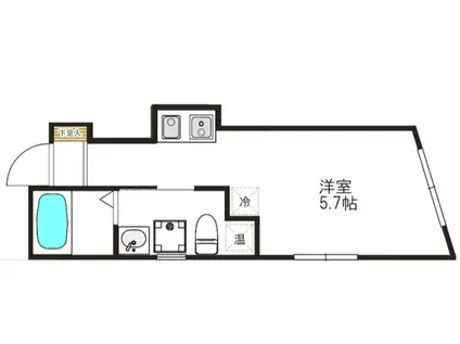 N トライベッカ武蔵小山(ワンルーム/1階)の間取り写真