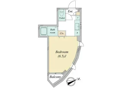 あるけい南成瀬一丁目ビル(1K/2階)の間取り写真