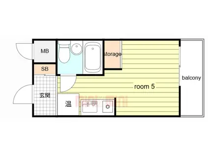 メゾン・ド・御影パートI(ワンルーム/2階)の間取り写真