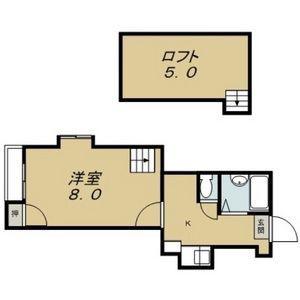 ファミール・エス(1K/2階)の間取り写真
