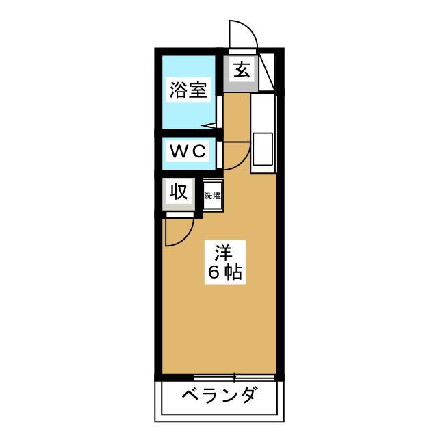 リチェルカーレ(ワンルーム/2階)の間取り写真