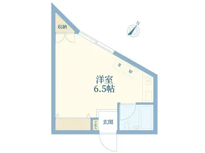 ライオンズマンション青葉台第5(ワンルーム/2階)の間取り写真