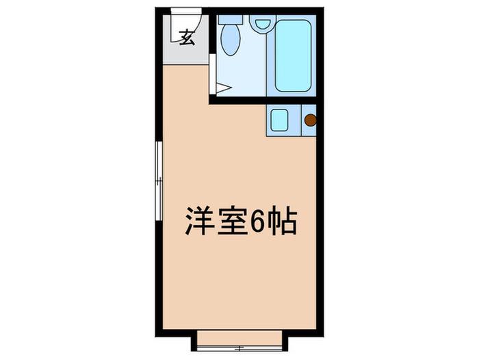 アクセス23(ワンルーム/2階)の間取り写真