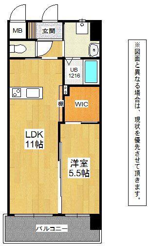 メディプラカーサ(1LDK/7階)の間取り写真