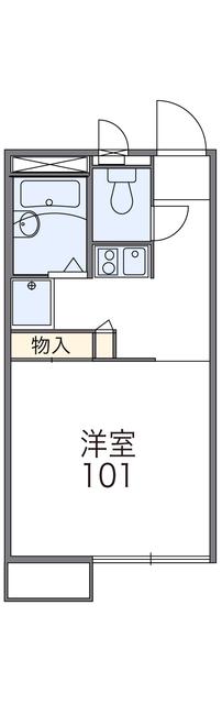 レオパレスサンハイムA(1K/2階)の間取り写真