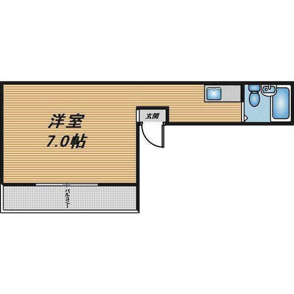 MOVE小阪(ワンルーム/3階)の間取り写真