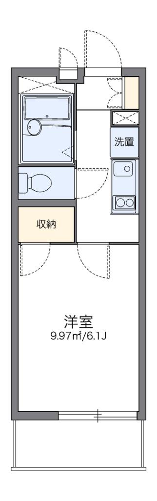 レオパレスJNB(1K/3階)の間取り写真