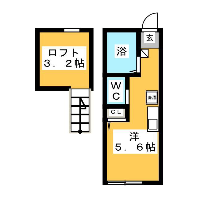Y&Y伊勢町(ワンルーム/2階)の間取り写真