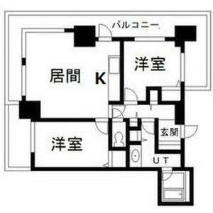Dグラフォート札幌ステーションタワー(2LDK/24階)の間取り写真
