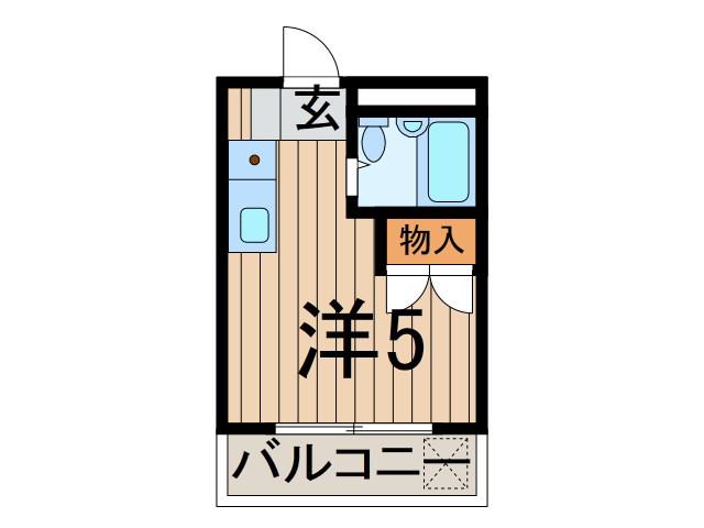 マメール・北町(ワンルーム/1階)の間取り写真