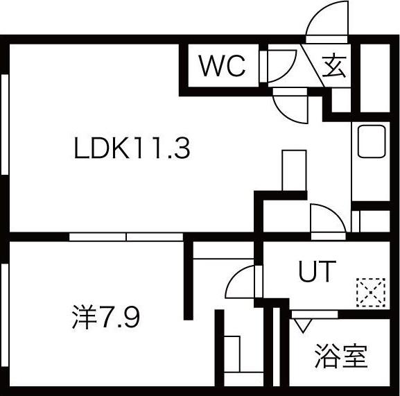 PAS A PAS24(1LDK/4階)の間取り写真