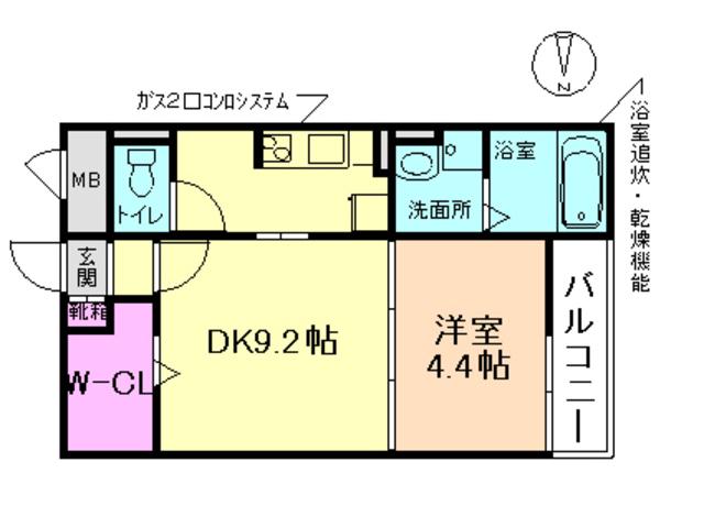 パル池田 1(1DK/2階)の間取り写真